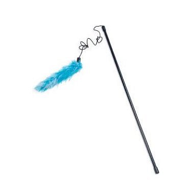 Karlie kočka Udice s péřovým boa 50 cm