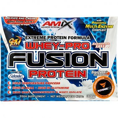 Amix Whey-Pro Fusion Protein - 30 g, vanilka
