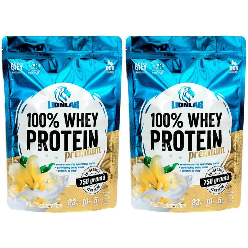 Lionlab 100 % Whey Protein 750 g - 1+1