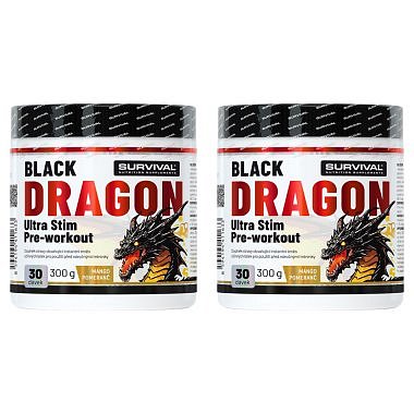 Survival NAKOPÁVAČ Black Dragon 300 g, mango-pomeranč - AKCE 1+1