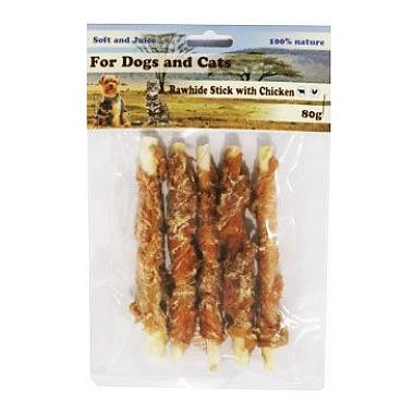 Pochoutka Tyčinka z buvolí kůže s kuřecím masem 80 g