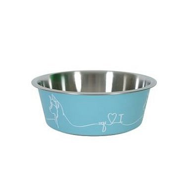 Zolux Miska nerez pes LOVE DOG modrá 1,2 l