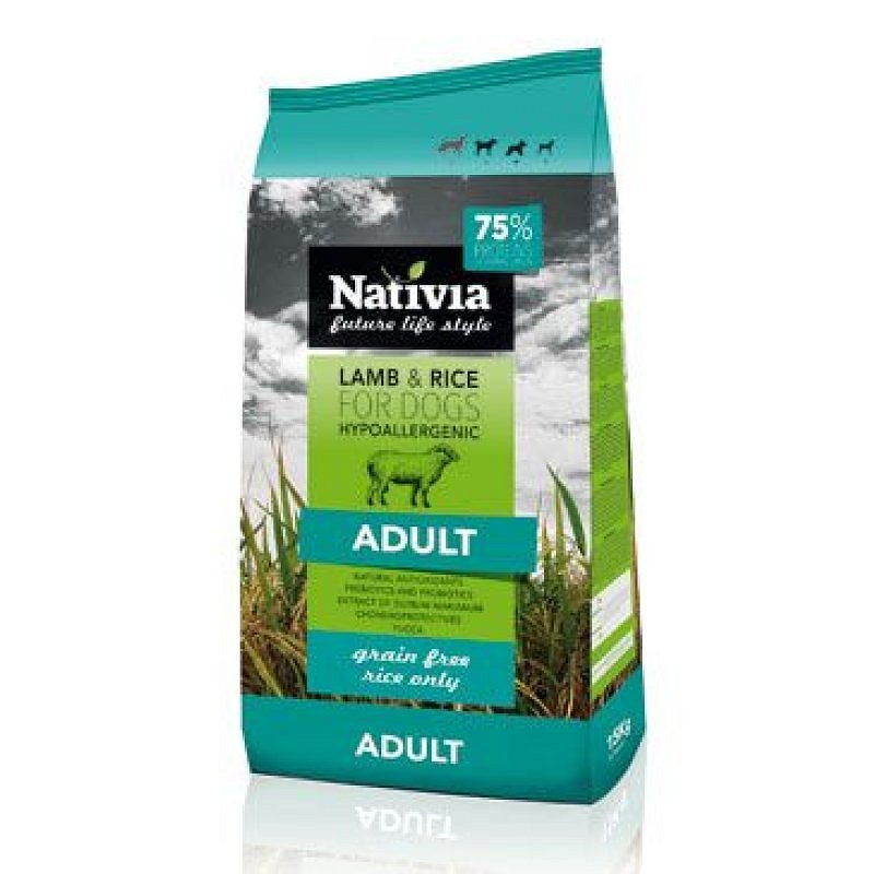 Nativia Dog Adult Lamb & Rice 3 kg