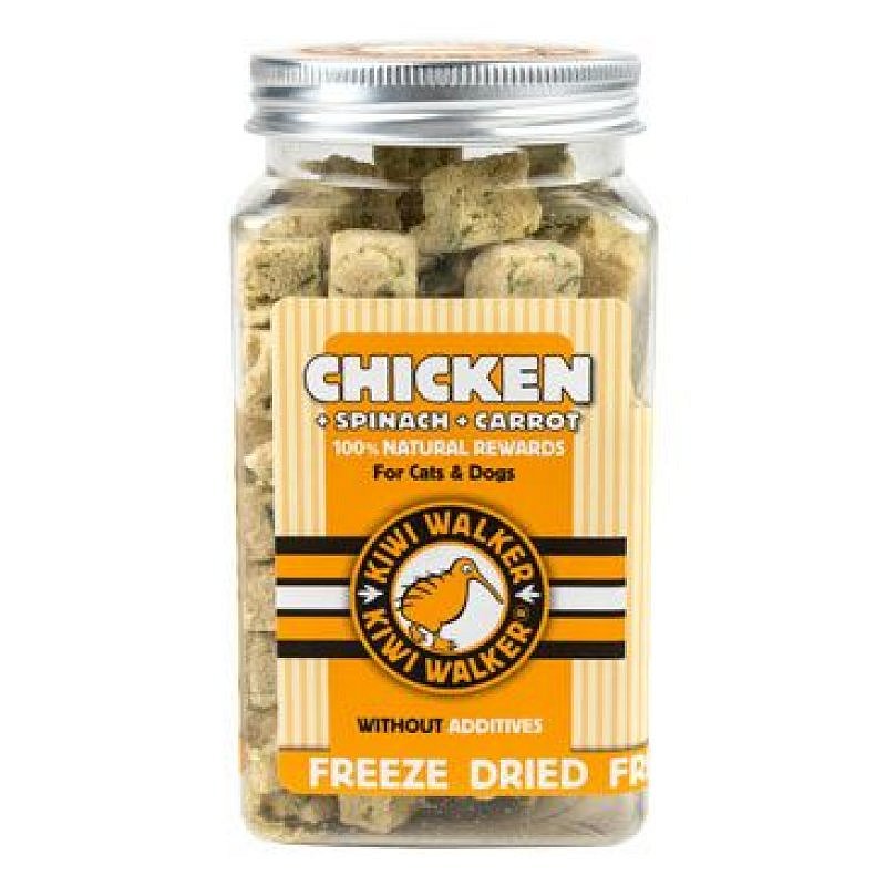 Kiwi mrazem sušené kuře, špenát, mrkev 65 g