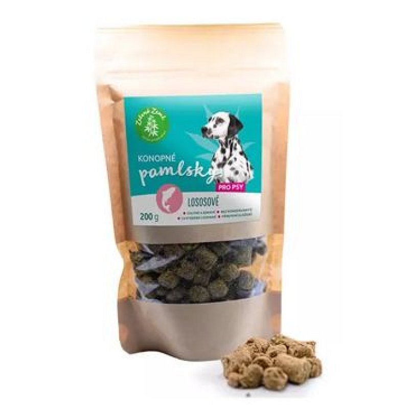Konopný pamlsek pro psy lososový 200 g