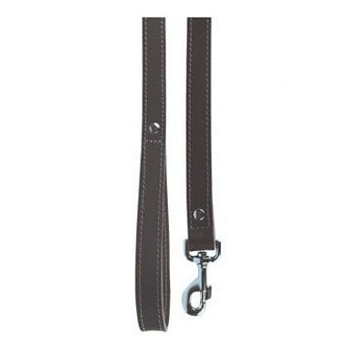 Zolux vodítko pes kůže 25mm/0,5m hnědé