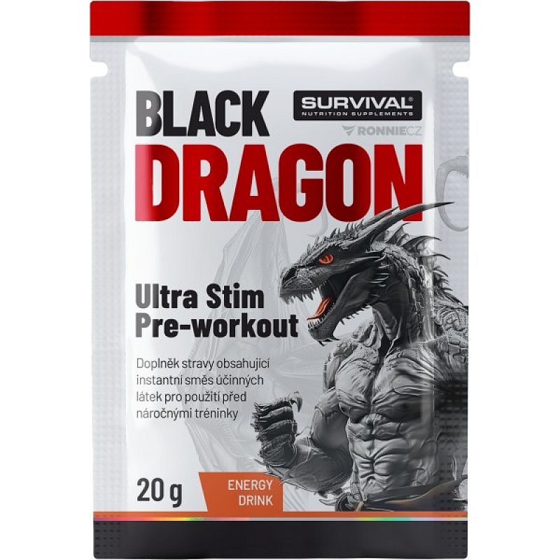Black Dragon Ultra Stim Pre-workout - sáček (20 g), energy drink