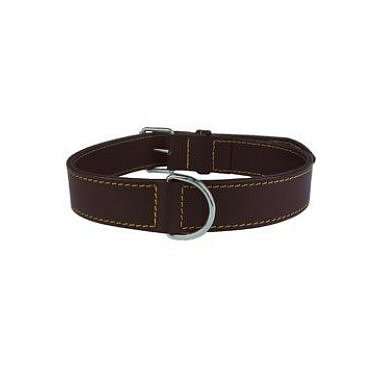 Zolux obojek pes pravá kůže 80 cm hnědý
