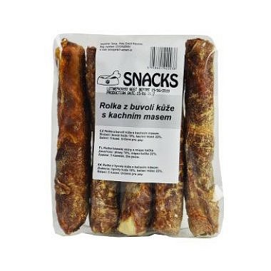 Rolka z buvolí kůže s kachním masem 12,5 cm 5 ks