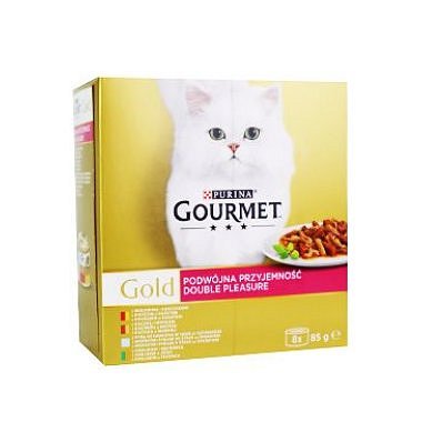 Gourmet Gold konz. kočka kousky duš. a gril. pack 8 x 85 g