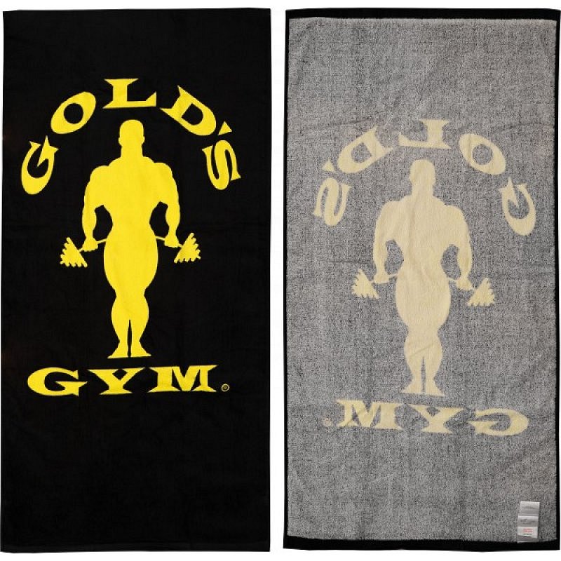 Ručník Gold´s Gym černo-žlutý
