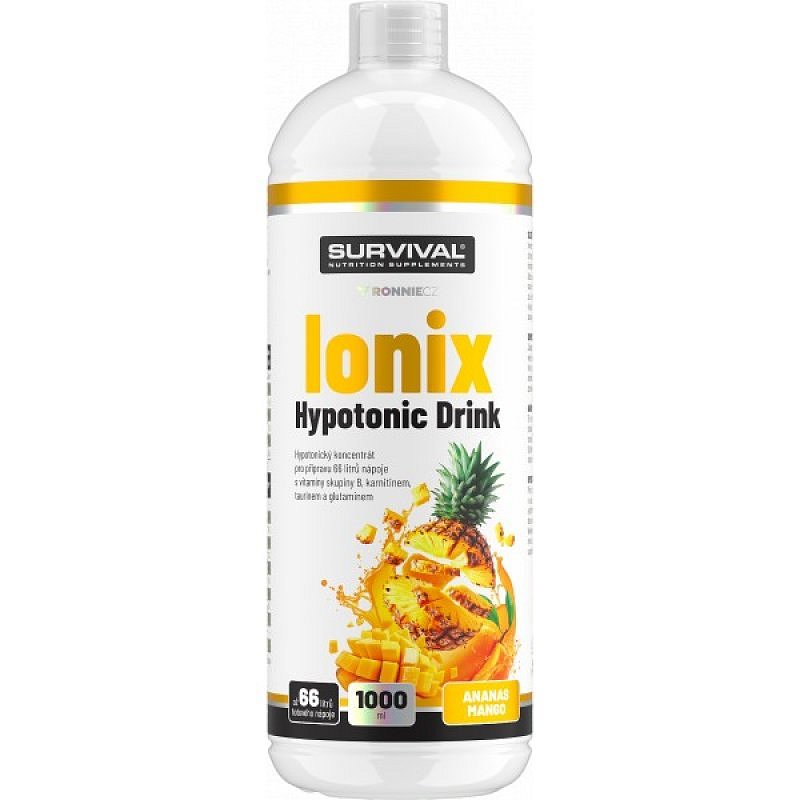 Survival Ionix Hypotonic Drink 1000 ml, ananas-mango