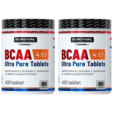 Survival BCAA 4:1:1 Ultra Pure Tablets 400 tbl - AKCE 1+1