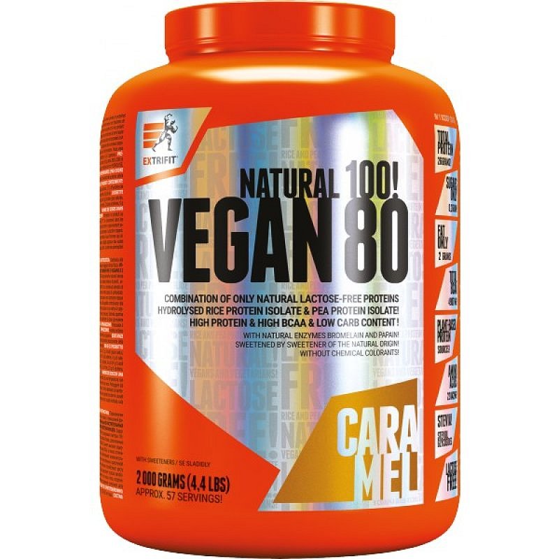 Extrifit Vegan 80 - 2000 g, ledová káva