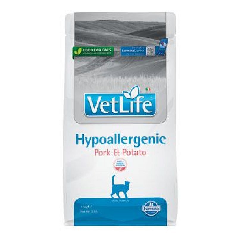 Vet Life Natural CAT Hypo Pork & Potato 1,5 kg