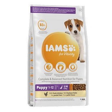Iams Dog Puppy Small & Medium Chicken 3 kg