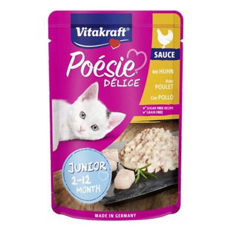 Vitakraft Cat Poésie DéliSauce kapsa junior kuřecí 85 g