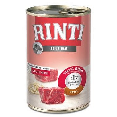 Rinti Dog Sensible hovězí+rýže 400 g