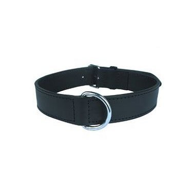 Zolux obojek pes pravá kůže 50 cm černý