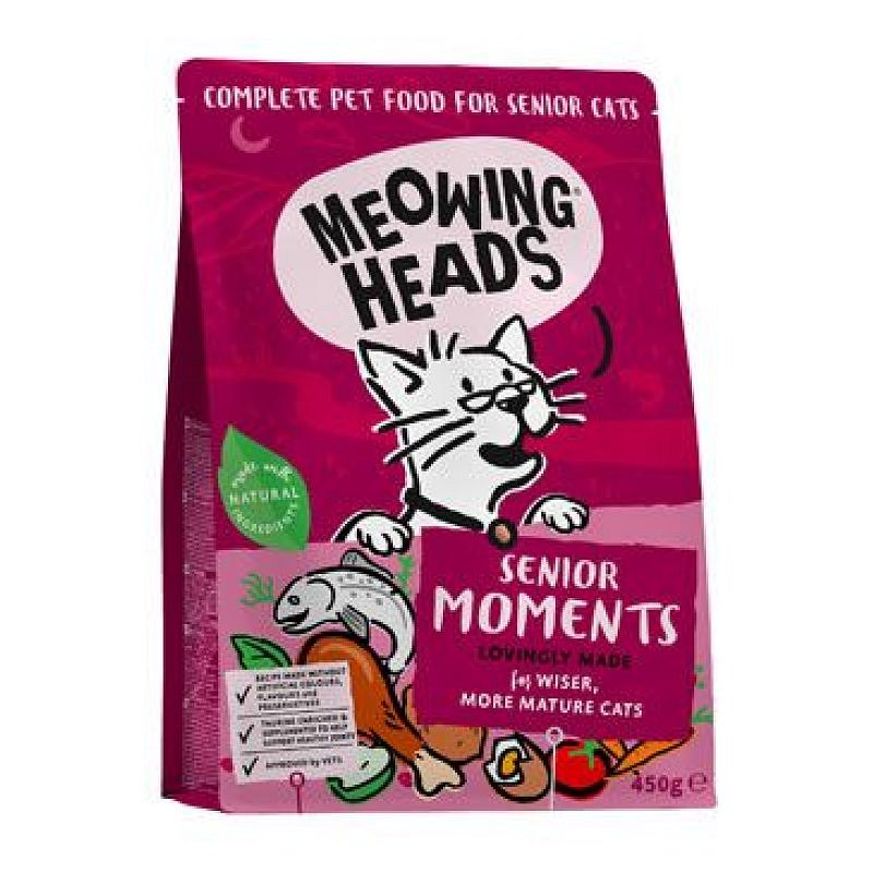 MEOWING HEADS Senior Moments 450 g