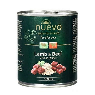 Nuevo pes senior jehněčí s ovesnými vl. konz. 800 g