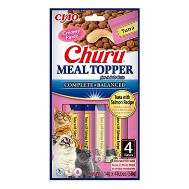 Churu Cat Meal Topper Tuna with Salmon Recipe 4 x 14 g