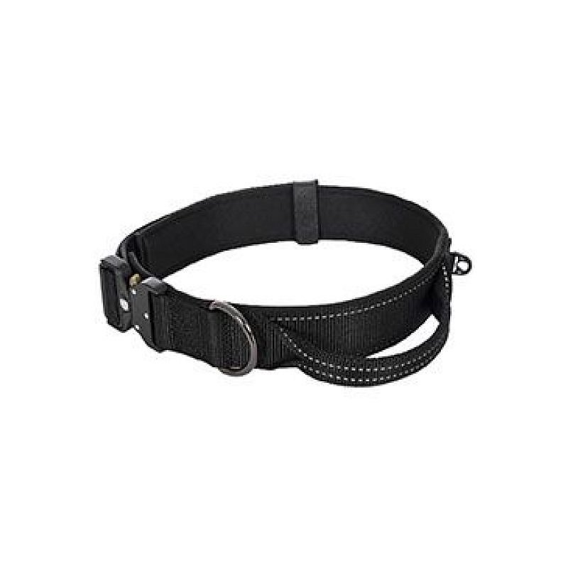 Obojek nylon Mission černý L (54-61cm/5cm)