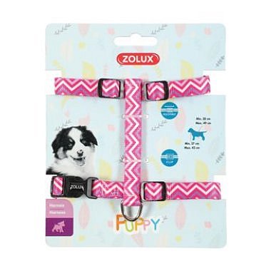 Postroj pes štěně PIXIE nastavitelný růžový 8 mm Zolux