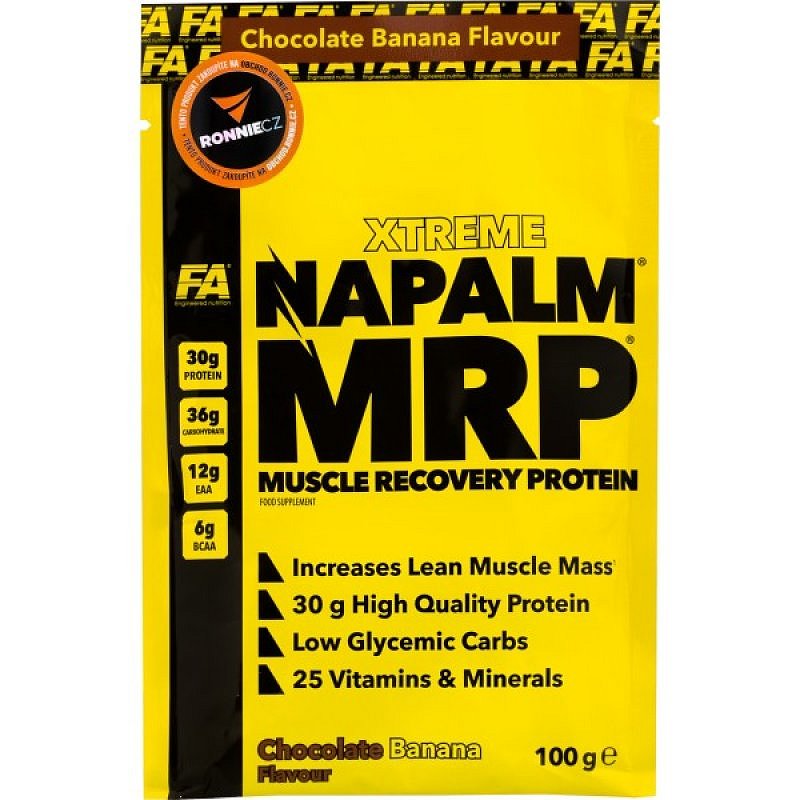 Fitness Authority Xtreme Napalm MRP - 100 g, vanilka