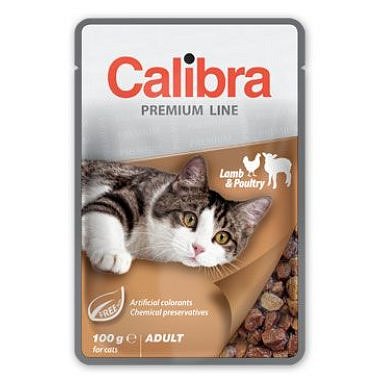 Calibra Cat kapsa Premium Adult Lamb & Poultry 100 g