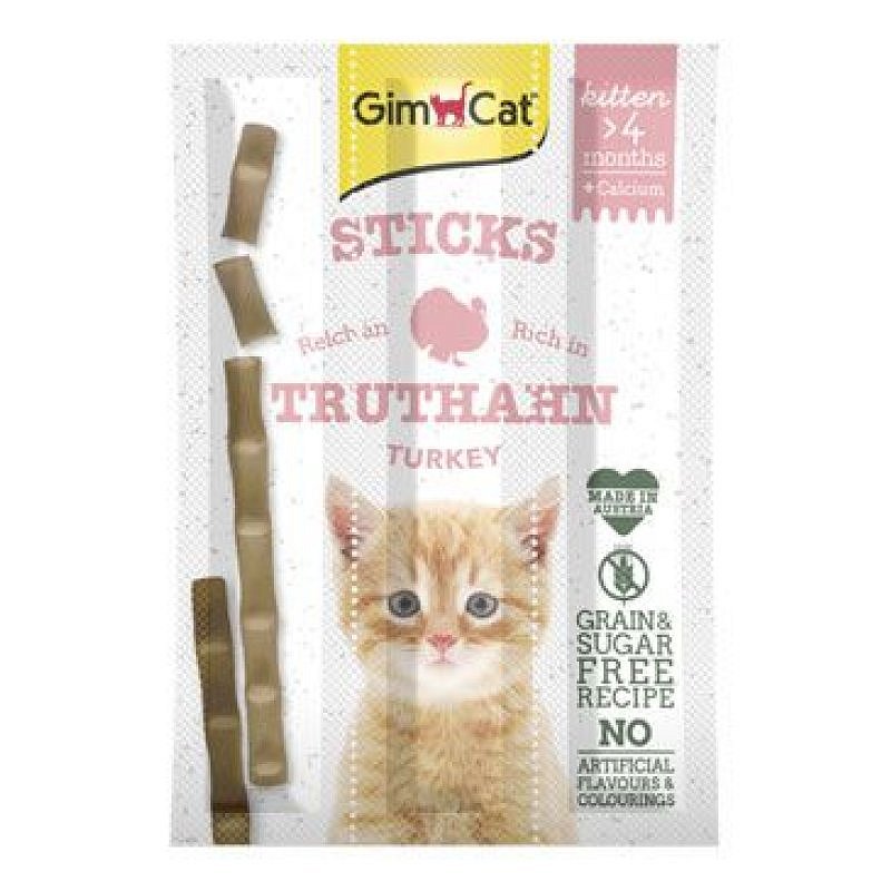Gimcat Sticks Kitten krocan+calcium 3 ks