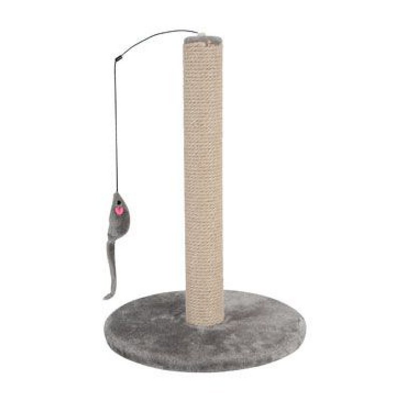 Zolux Škrabadlo sloupek s hračkou šedá 48 cm