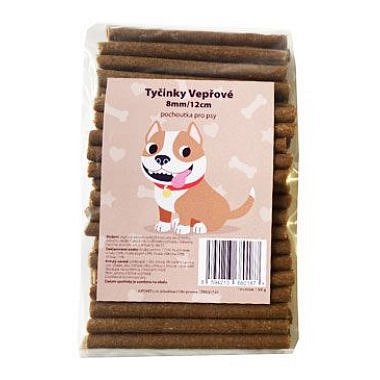 Pochoutka pro psy Tyčinka 8mm/12cm vepřová 110 ks