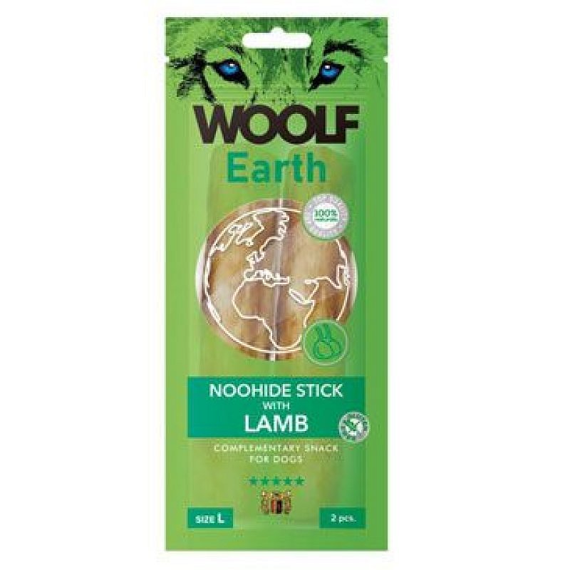 Woolf pochoutka Earth NOOHIDE L Sticks with Lamb 85 g