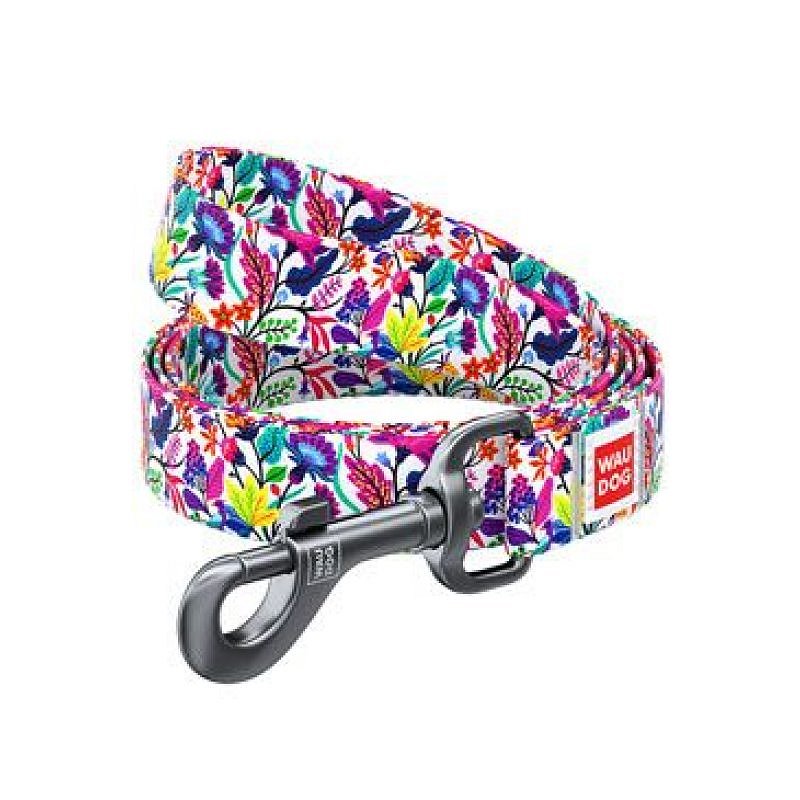 Vodítko nylon Magické květy (122cm/2,0cm)