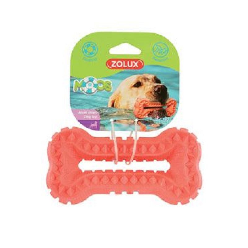 Zolux Bone Moos TPR Pop 13 cm lososová