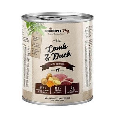 Chicopee Dog konz. Pure Lamb & Duck 800 g