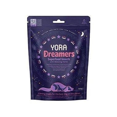 YORA Dog pamlsky z hmyzu Dreamers s bylinkami 100 g