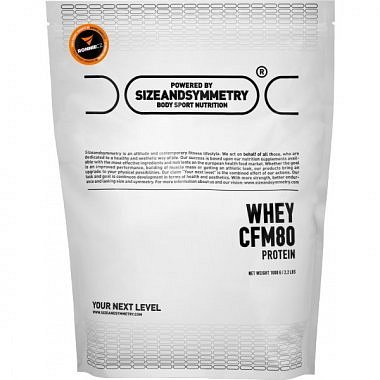Sizeandsymmetry Whey CFM 80 Protein - 1000 g, vanilka