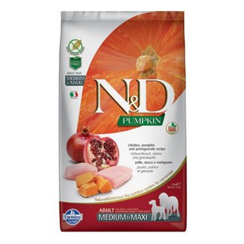 N&D Pumpkin DOG Adult M/L Chicken&Pomegranate 12 kg