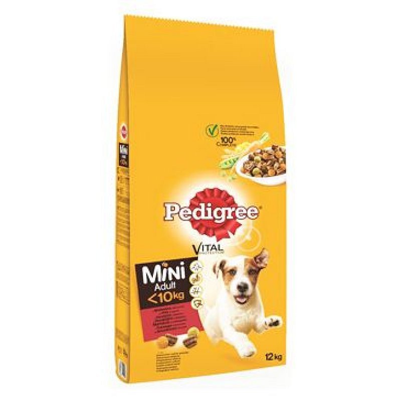 Pedigree Dry Adult Mini hovězí a zelenina 12 kg