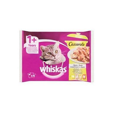 Whiskas kapsa Casserole drůbeží výběr v želé 4 x 85 g