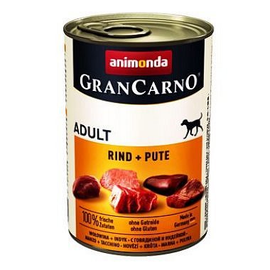 Animonda pes GRANCARNO konz. ADULT hovězí/krůta 400 g