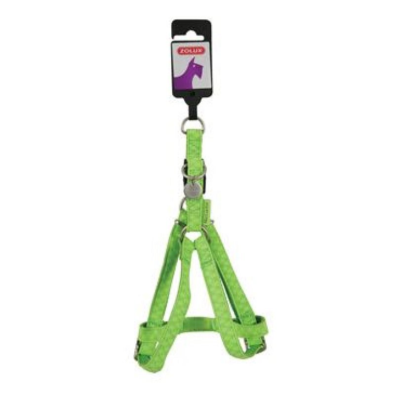 Postroj pes MAC LEATHER zelená 10 mm Zolux