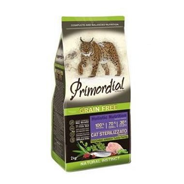Primordial GF Cat Sterilizzato Turkey Herring 2 kg