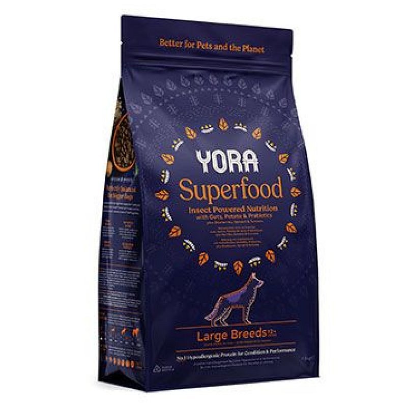 YORA Dog Adult z hmyzu Superfood Large Breeds 12 kg