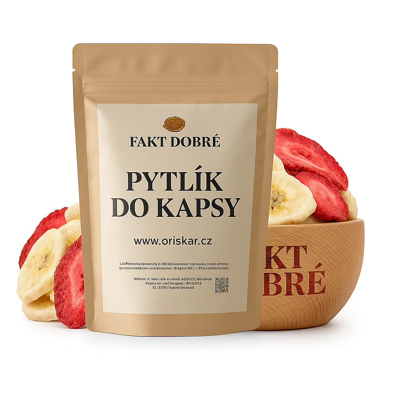 FAKT DOBRÉ Lyofilizovaný MIX jahoda a banán 20 g