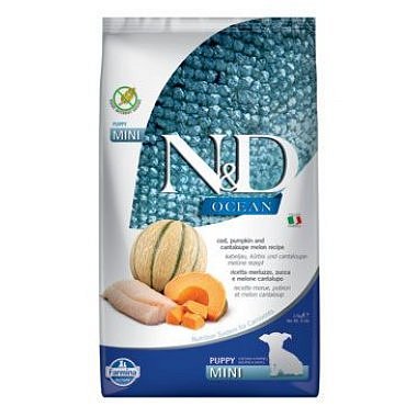 N&D OCEAN DOG Puppy Mini Codfish & Pumpkin&Melon 2,5 kg
