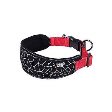 Obojek nylon Cube Soft červený/černý S (34-40cm/2cm)