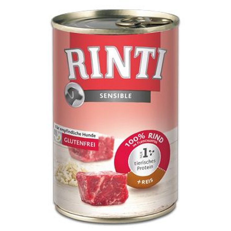 Rinti Dog Sensible hovězí+rýže 400 g